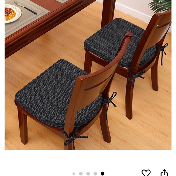 NWT Shinnwa Kitchen Chair Cushions Set Of 2 Windsor Seat Cushions 16.5,x15.5x 2” - Picture 6 of 13